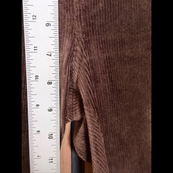 Michael Kors Pants Small Womens Brown Pull On Corduroy Stretch Skinny Mid Rise - Picture 4 of 10